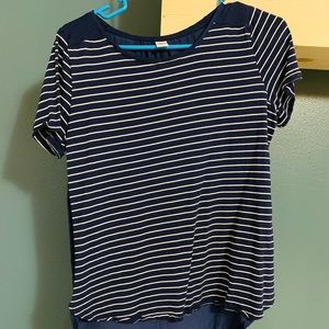 Dark Blue Stripes Old Navy Top Size M